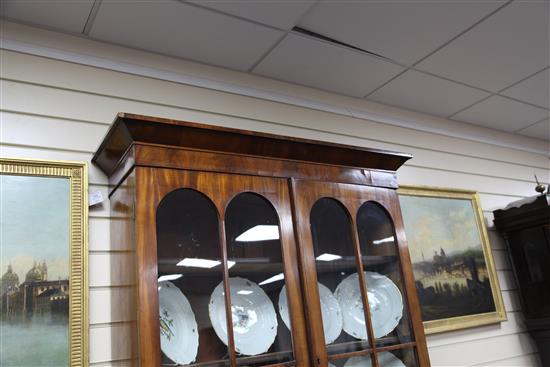 A 19th century mahogany secretaire bookcase, H.7ft 2.5in.